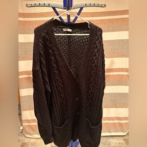 Black XL Sweater Cardigan Sweater